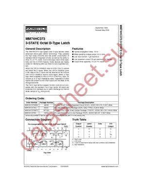 MM74HC373SJ datasheet  